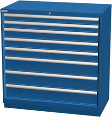 LISTA - 8 Drawer, Modular Storage Cabinet - Steel, 40-1/4" Wide x 22-1/2" Deep x 41-3/4" High, Blue - Americas Industrial Supply