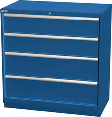 LISTA - 4 Drawer, Modular Storage Cabinet - Steel, 40-1/4" Wide x 22-1/2" Deep x 41-3/4" High, Blue - Americas Industrial Supply