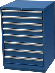 LISTA - 8 Drawer, Modular Storage Cabinet - Steel, 28-1/4" Wide x 28-1/2" Deep x 41-3/4" High, Blue - Americas Industrial Supply