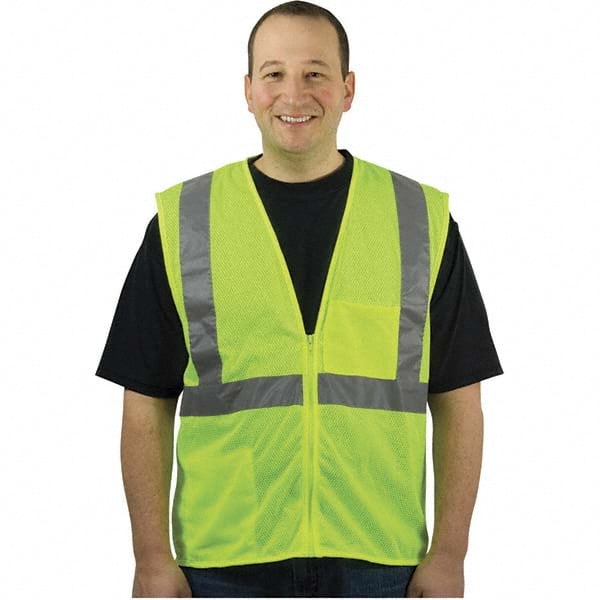 PIP - Size 5XL Yellow Mesh General Purpose High Visibility Vest - Americas Industrial Supply