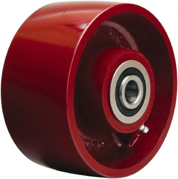 Hamilton - 6 Inch Diameter x 3 Inch Wide, Cast Iron Caster Wheel - 2,500 Lb. Capacity, 3-1/4 Inch Hub Length, 3/4 Inch Axle Diameter, Precision Ball Bearing - Americas Industrial Supply