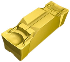 Sandvik Coromant - E2N123 GM Grade 2135, 2mm Cutting Width Carbide Grooving Insert - 18.8mm Max Depth of Cut, Neutral, 0.2mm Corner Radius, TiCN/Al2O3/TiN Finish - Americas Industrial Supply
