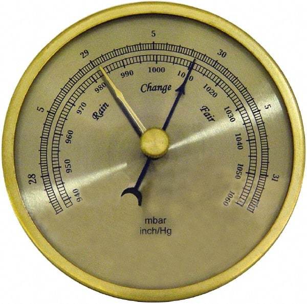 General - Inches of Hg/mbar Scale, Barometer - Americas Industrial Supply