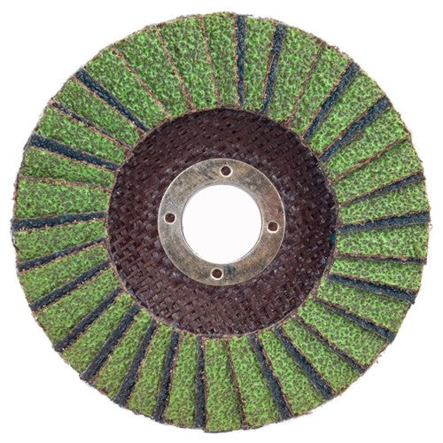 5″ × 1/4″ × 7/8″ Neon R766 Flap Disc Type 27 Flat 60 Grit - Americas Industrial Supply