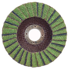 5″ × 1/4″ × 7/8″ Neon R766 Flap Disc Type 27 Flat 60 Grit - Americas Industrial Supply