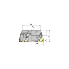 Milling Cartridges & Cassettes; Compatible Insert Style: XD..; Series: A260; Compatible Insert Size Code: 1505; Insert Inscribed Circle (Inch): 0.5906 in; Toolholder Style: 211-15; Type: Cassette; Cutting Direction: Right Hand; Tool Application: Milling;