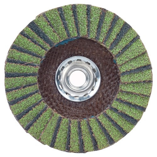 ‎6″ × 1/4″ × 5/8″-11 Neon R766 Flap Disc Type 27 Flat 80 Grit - Americas Industrial Supply