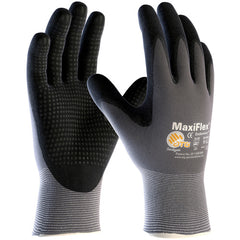 ‎34-844/XL MaxiFlex Seamless Knits - MaxiFlex Endurance - 15G Gry Nylon Shell - Black MicroFoam Nitrile Dot - Exact Industrial Supply