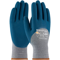 ‎34-9025/S MaxiFlex Seamless Knits - MaxiFlex Comfort - 13G Gry Cotton/ Nylon/Lycra - 3/4 MFoam Nitrile - Exact Industrial Supply