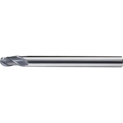 Ball End Mill: 3 Flute, Solid Carbide 100 mm OAL, UT Coated, Series CFB