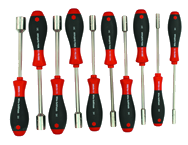 10 Piece - 3/16 - 5/8 - SoftFinish® Cushion Grip Inch Nut Driver Set - Americas Industrial Supply