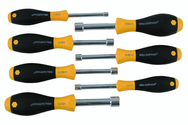 7 Piece - 3/16 - 1/2 - SoftFinish® Cushion Grip Nut Driver Hollow Shaft Set - Americas Industrial Supply