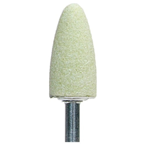 3/8″ × 3/4″ 1/8″ Spindle Quantum Mounted Point B52 80 Grit Ceramic Alumina - Americas Industrial Supply