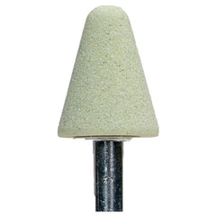 ‎3/4″ × 1-1/8″ 1/4″ Spindle Quantum Mounted Point A5 80 Grit - Americas Industrial Supply