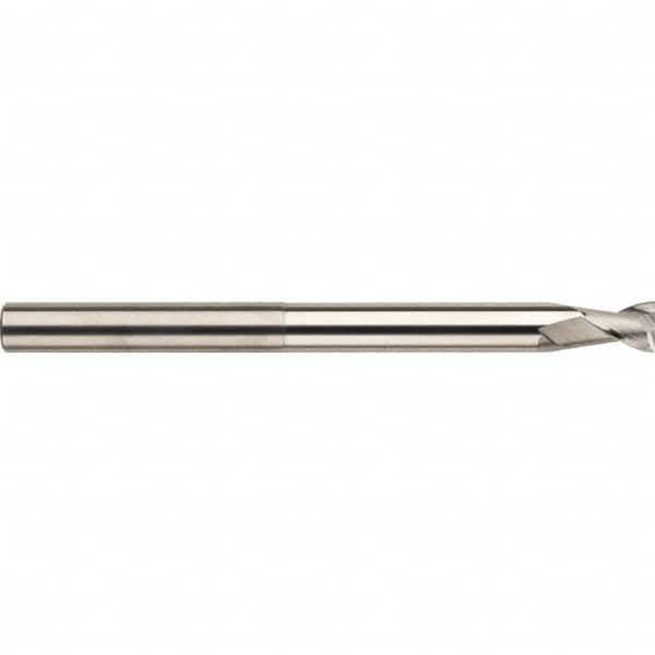 SGS - 12mm, 16mm LOC, 12mm Shank Diam, 150mm OAL, 2 Flute, Solid Carbide Square End Mill - Single End, TiB2 Finish, Spiral Flute, 35° Helix, Centercutting, Right Hand Cut, Right Hand Flute, Series 47MES - Americas Industrial Supply