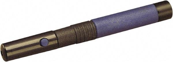 Quartet - Rubber & Metal Pen Size Laser Pointer - Blue, 2 AAA Batteries Included - Americas Industrial Supply