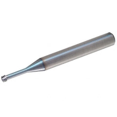 Vargus - 5/16-18 Thread, 5/16" Shank Diam, TiCN Coating, Solid Carbide Straight Flute Thread Mill - 3 Flutes, 2.48" OAL, 5/16" Min Noml Diameter - Americas Industrial Supply