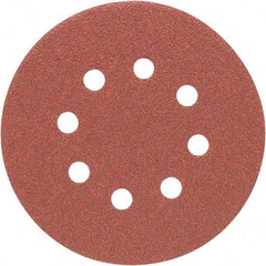 Porter-Cable - 5" Diam, 100 Grit Aluminum Oxide Adhesive PSA Disc - Fine Grade, Tan, C Weighted Backing, Flexible, 13,000 Max RPM - Americas Industrial Supply