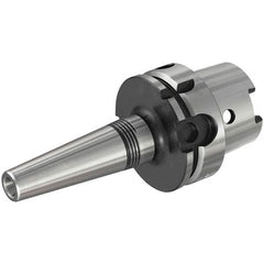Iscar - 3mm Hole Diam, HSK63A Taper Shank Shrink Fit Tool Holder & Adapter - 76mm Projection, 10mm Nose Diam, 16mm Clamping Depth, 25,000 RPM, Through Coolant - Exact Industrial Supply