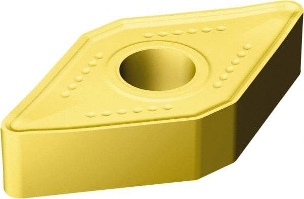 Sandvik Coromant - DNMM442 MR Grade 2025 Carbide Turning Insert - TiCN/AI2O3/TiN Finish, 55° Diamond, 1/2" Inscr Circle, 1/4" Thick, 1/32" Corner Radius - Americas Industrial Supply