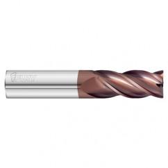 1/2 Dia. x 4 Overall Length 4-Flute .060 C/R Solid Carbide SE End Mill-Round Shank-Center Cut-FC20 - Americas Industrial Supply