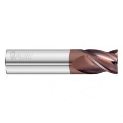 1" Dia. x 4 Overall Length 4-Flute .060 C/R Solid Carbide SE End Mill-Round Shank-Center Cut-FC20 - Americas Industrial Supply