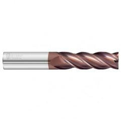 16mm Dia. x 125mm Overall Length 4-Flute 2.5mm C/R Solid Carbide SE End Mill-Round Shank-Center Cut-FC20 - Americas Industrial Supply