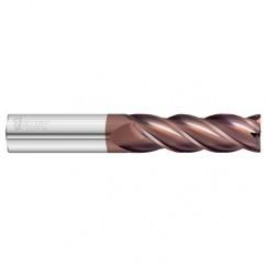 1/2 Dia. x 4 Overall Length 4-Flute .060 C/R Solid Carbide SE End Mill-Round Shank-Center Cut-FC20 - Americas Industrial Supply
