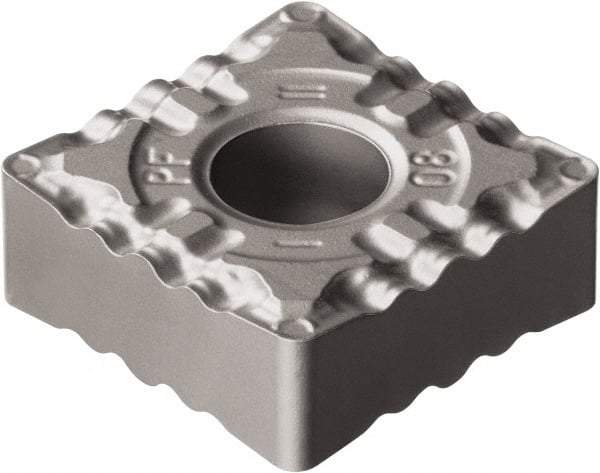 Sandvik Coromant - SNMG432 PF Grade 5015 Cermet Turning Insert - Uncoated, 90° Square, 1/2" Inscr Circle, 3/16" Thick, 1/32" Corner Radius - Americas Industrial Supply