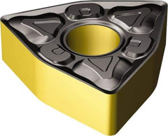 Sandvik Coromant - WNMG433 XM Grade 2220 Carbide Turning Insert - TiCN/AI2O3/TiN Finish, 80° Trigon, 1/2" Inscr Circle, 3/16" Thick, 3/64" Corner Radius - Americas Industrial Supply
