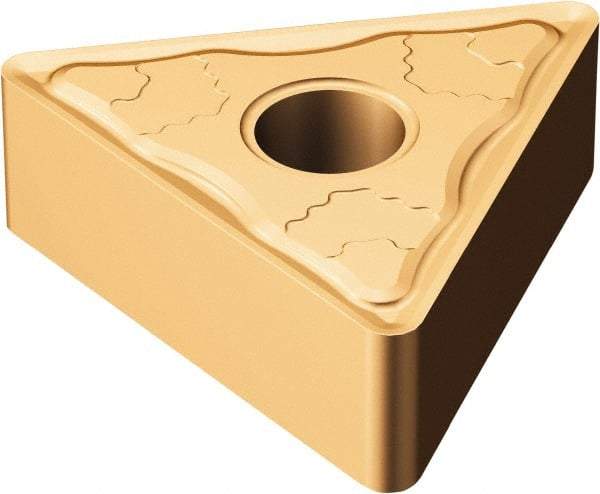 Sandvik Coromant - TNMG332 SMC Grade 1115 Carbide Turning Insert - TiAlN/AlCr2O3 Finish, 60° Triangle, 3/8" Inscr Circle, 3/16" Thick, 1/32" Corner Radius - Americas Industrial Supply