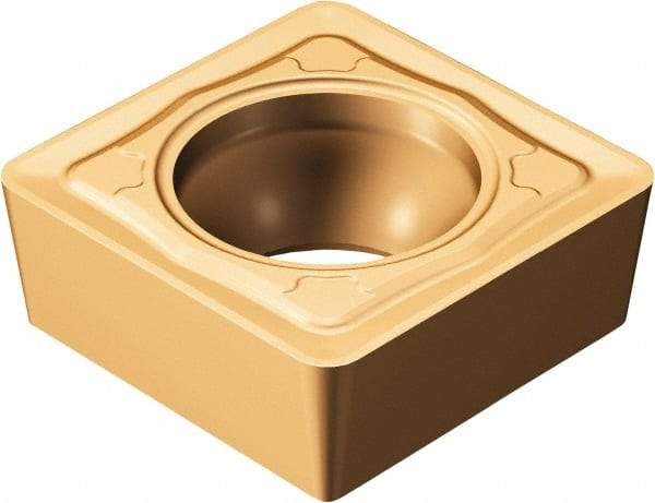 Sandvik Coromant - SCMT32.52 SMC Grade 1115 Carbide Turning Insert - TiAlN/AlCr2O3 Finish, 90° Square, 3/8" Inscr Circle, 5/32" Thick, 1/32" Corner Radius - Americas Industrial Supply