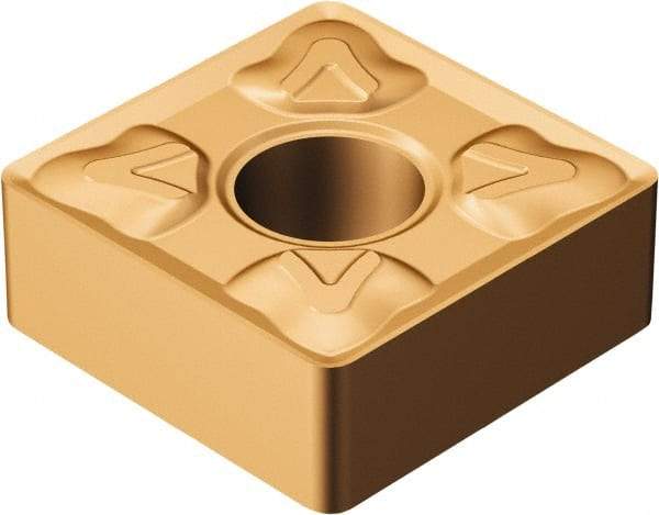 Sandvik Coromant - SNMG432 XM Grade GC15 Carbide Turning Insert - 90° Square, 1/2" Inscr Circle, 3/16" Thick, 1/32" Corner Radius - Americas Industrial Supply