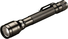 Streamlight - White LED Bulb, 250 Lumens, Industrial/Tactical Flashlight - Black Aluminum Body, 2 AA Alkaline Batteries Included - Americas Industrial Supply