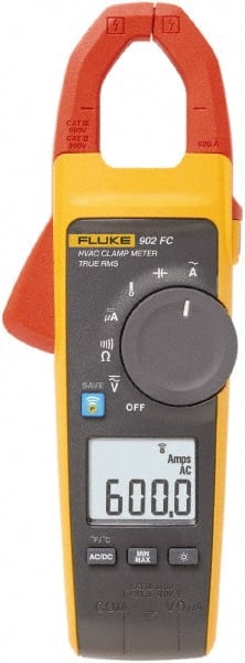 Fluke - 902 FC, CAT IV, CAT III, Digital True RMS HVAC Clamp Meter with 1.1811" Clamp On Jaws - Americas Industrial Supply