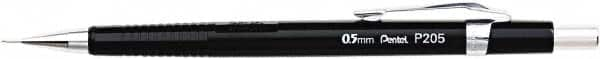 Pentel - 0.5mm Lead Mechanical Pencil - Black - Americas Industrial Supply