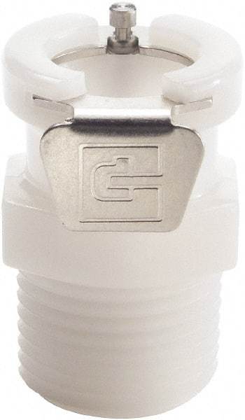 Parker - 1/8" Nominal Flow, 1/4 Thread, NPT Nonvalved Coupling Body - 120 Max psi, -40 to 180°F, Acetal Copolymer/Stainless Steel Coupling, Nitrile O-Ring - Americas Industrial Supply