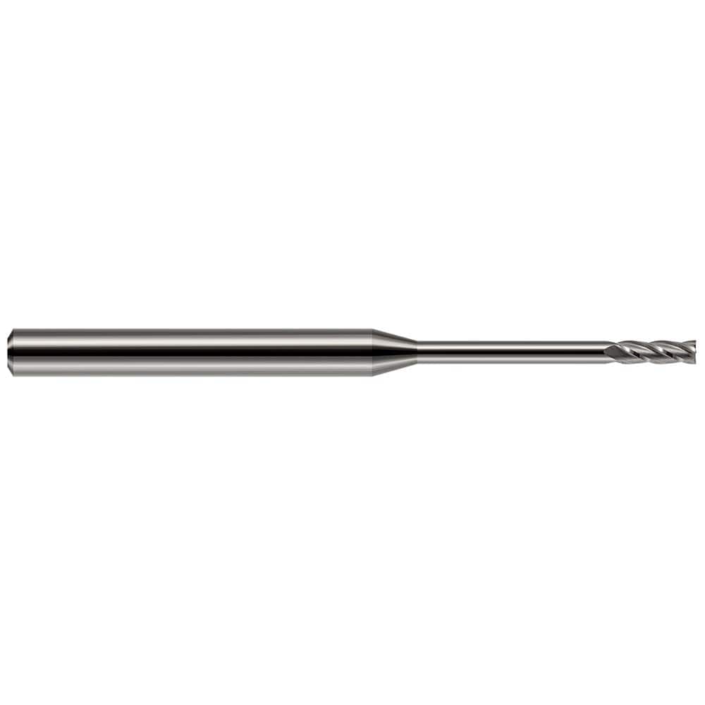 Harvey Tool - Square End Mills; Mill Diameter (Decimal Inch): 0.0100 ; Length of Cut (Decimal Inch): 0.0300 ; Material: Solid Carbide ; Finish/Coating: Uncoated ; Shank Diameter (Inch): 1/8 ; Single or Double End: Single - Exact Industrial Supply