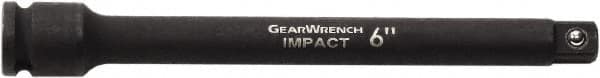 GearWrench - 1/4" Drive Impact Socket Extension - 2" OAL, Black Finish - Americas Industrial Supply