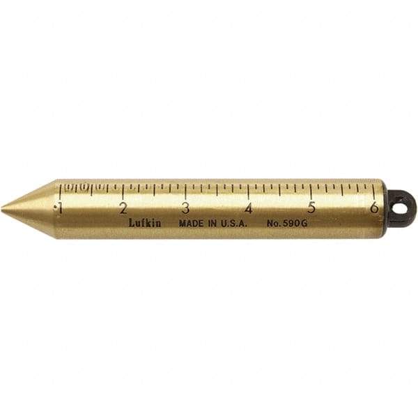 Lufkin - Plumb Bobs Weight (oz.): 20.00 Material: Brass - Americas Industrial Supply