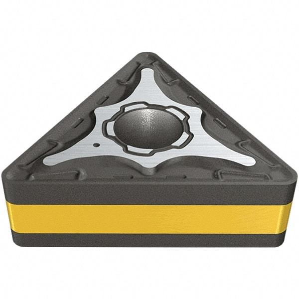 Iscar - TNMG332 M3P Grade IC8250 Carbide Turning Insert - TiCN/Al2O3/TiN Finish, 60° Triangle, 3/8" Inscr Circle, 3/16" Thick, 1/32" Corner Radius - Americas Industrial Supply
