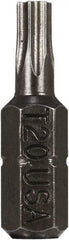 Montana - T20 Torx Bit - 1/4" Hex Drive, 1" OAL - Americas Industrial Supply