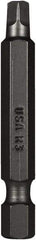 Montana - #3" Square Size Square Recess Bit - 1/4" Hex Drive, 2" OAL - Americas Industrial Supply