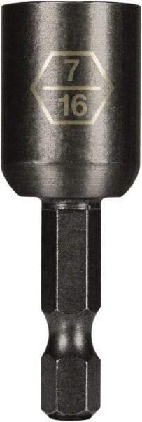 Montana - 7/16" Magnetic Nutsetter - 1/4" Hex Drive, 2" OAL - Americas Industrial Supply