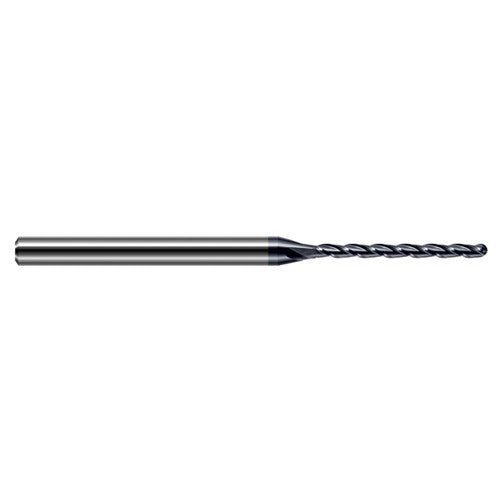 ‎1/32″ Dia. × 1/8″ Shank × 1/4″ DOC × 2-1/2″ OAL, Carbide AlTiN, Long , 3 Flute, Ballnose End Mill