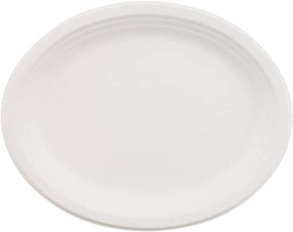 Chinet - Chinet Paper Dinnerware, Oval Platter, 9-3/4 x 12-1/2 - White - Americas Industrial Supply