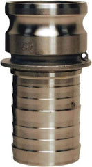 Dixon Valve & Coupling - 4" Stainless Steel Cam & Groove Suction & Discharge Hose Male Adapter Hose Shank - Part E, 100 Max psi - Americas Industrial Supply