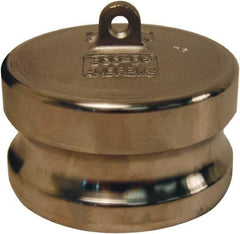 Dixon Valve & Coupling - 6" Stainless Steel Cam & Groove Suction & Discharge Hose Dust Plug For Use with Couplers - Part DP, 75 Max psi - Americas Industrial Supply