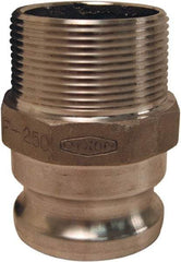 Dixon Valve & Coupling - 5" Aluminum Cam & Groove Suction & Discharge Hose Male Adapter Male NPT Thread - Part F, 5" Thread, 75 Max psi - Americas Industrial Supply