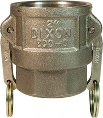 Dixon Valve & Coupling - 4" Ductile Iron Cam & Groove Suction & Discharge Hose Female Coupler Female NPT Thread - Part D, 4" Thread, 100 Max psi - Americas Industrial Supply